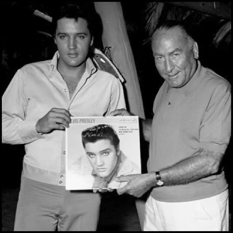 Elvis Presley and Hal Wallis
